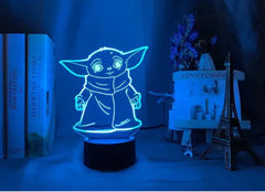 Colorful Touch Remote LED 3D Visual Night Light