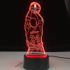 Colorful Touch Remote LED Visual Lamp 3D Night Light