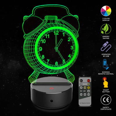 Colorful Touch Remote Control LED Visual Lamp 3D Light
