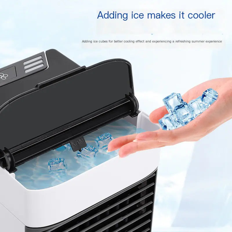 2nd Gen Mini Air Cooler - Portable Colorful Desktop Fan