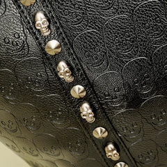 Casual Skull Print Shoulder Tote Bag