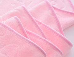 Microfiber Embossed Bear Bath Towel and Robe Set