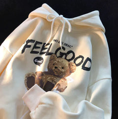 Thickened Fleece Bear Hooded Sweater for Women