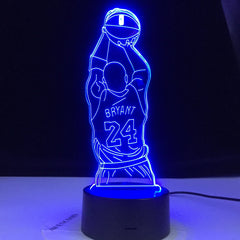 Colorful Touch Remote LED Visual Lamp 3D Night Light