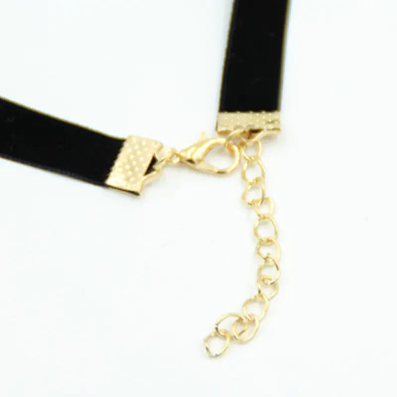 Velvet Ribbon Star and Moon choker with Pendant
