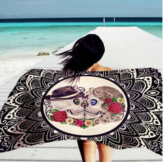 Skull Tapestry and Beach Towel Combo