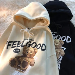 Thickened Casual Bear Hooded Sweater for Women