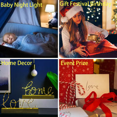 Colorful Touch Remote LED Visual Lamp 3D Table Light
