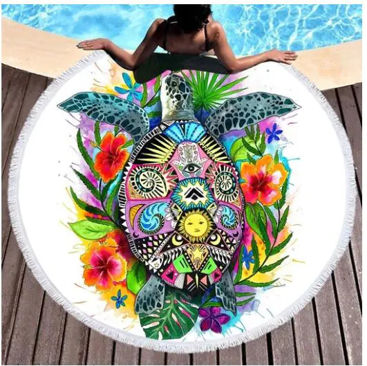 Microfiber Digital Print Animal Beach Towel