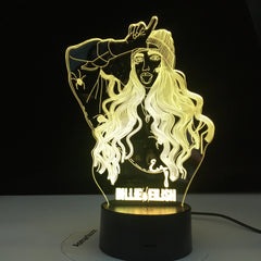 Colorful Touch Control LED 3D Visual Night Light