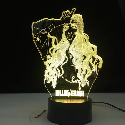 Colorful Touch Control LED 3D Visual Night Light