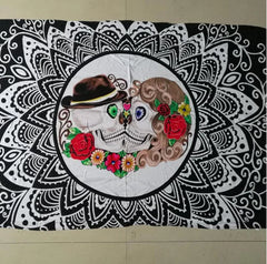 Skull Tapestry and Beach Towel Combo