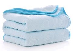 Microfiber Embossed Bear Bath Towel and Robe Set