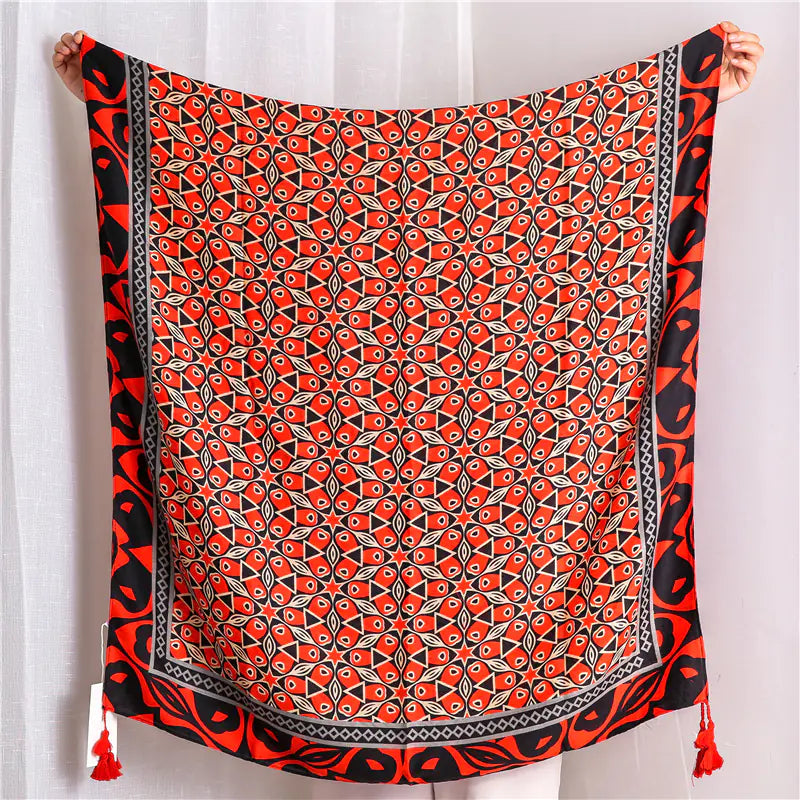 Oversized Summer Scarf for Beach and Sun Protection