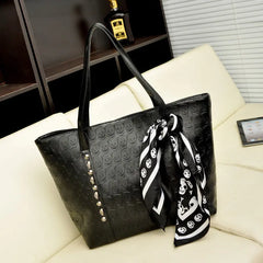 Casual Skull Print Shoulder Tote Bag