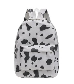 Cow Print Canvas Tote Bag