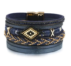 Handwoven Bohemian Eye Bracelet for Women (In Stock)