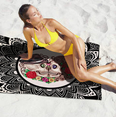 Skull Tapestry and Beach Towel Combo