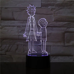 Colorful Touch Control LED 3D Visual Desk Lamp