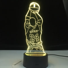 Colorful Touch Remote LED Visual Lamp 3D Night Light
