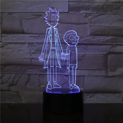 Colorful Touch Control LED 3D Visual Desk Lamp