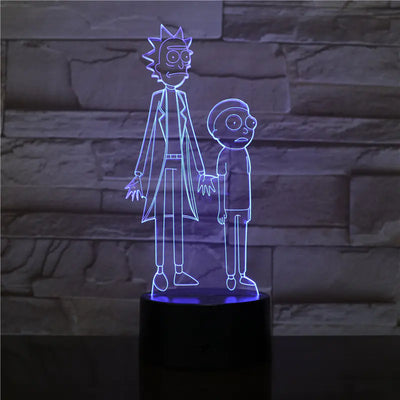 Colorful Touch Control LED 3D Visual Desk Lamp