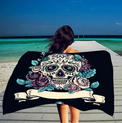 Skull Tapestry and Beach Towel Combo