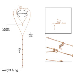 Elegant Moon and Star Pendant Necklace with Pearls