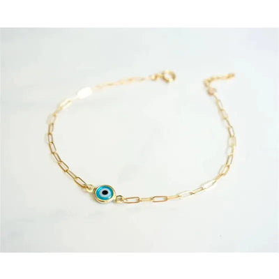 Bohemian Devil's Eye Bracelet with Blue Eyes for Women