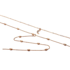 Elegant Moon and Star Pendant Necklace with Pearls