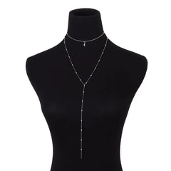 Elegant Moon and Star Pendant Necklace with Pearls
