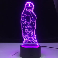 Colorful Touch Remote LED Visual Lamp 3D Night Light