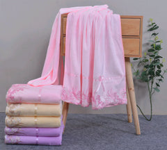 Luxury Microfiber Bath Towel with Lace Trim for All Ages