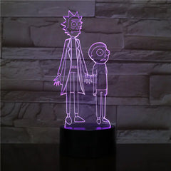 Colorful Touch Control LED 3D Visual Desk Lamp