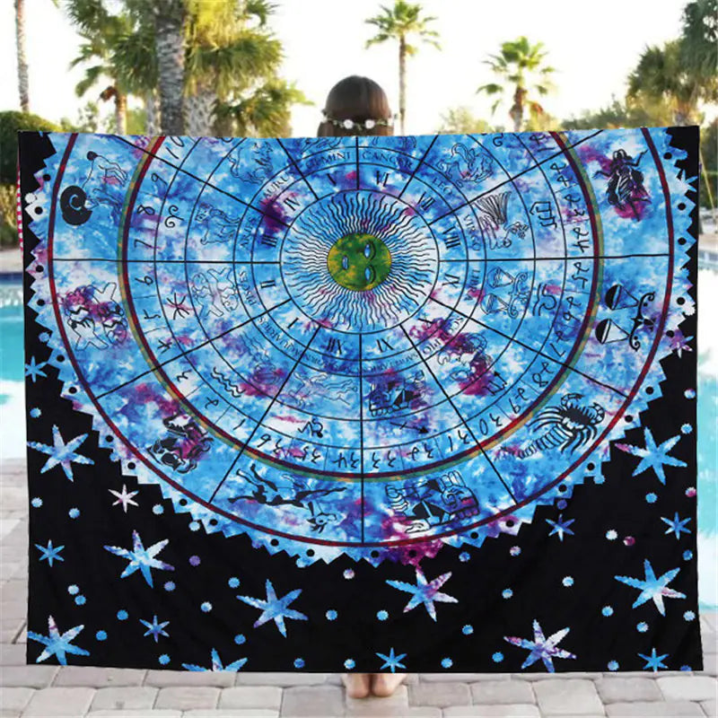 Bohemian Tapestry and Beach Towel Set