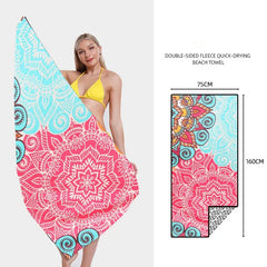 Printed Quick-Dry Beach Towel